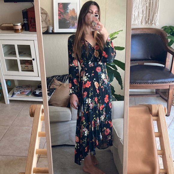 Farm Rio Madrid Floral Wrap Dress XSP - Picture 1 of 4